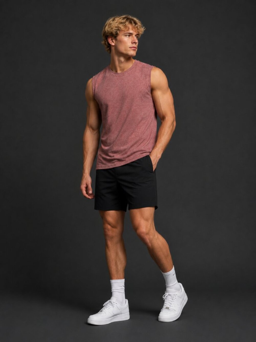 NWT Endeavor Mens Athletic Tank Top Orange Oxide XL Cooling Performance Workout